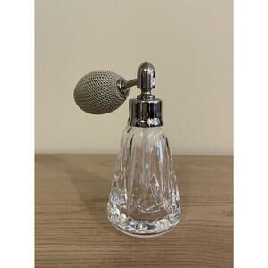 VTG 4” Waterford Crystal Vanity Perfume Bottle Atomizer Rare